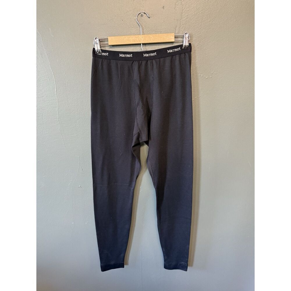 Marmot Y2K Mens Black Baselayer Pants Size Large